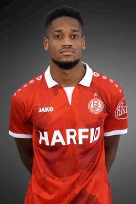 Football Regionalliga West Official photo session Rot Weiss Essen on 28 07 2021 at the Seaside Beach Baldeney in Essen Isaiah Young Essen xRx