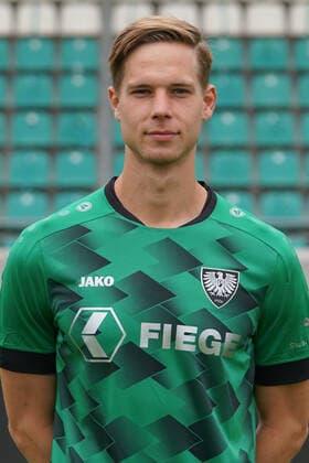 Football Regionalliga West Official photo session Preußen Münster on 03 08 2021 at the Preußenstadion in Münster Jannik Borgmann Münster xRJPGx