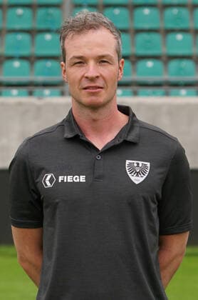 Football Regionalliga West Official photo session Preußen Münster on 03 08 2021 at the Preußenstadion in Münster Matthias Sieme Physiotherapist Münster xRJPGx
