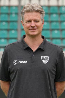 Football Regionalliga West Official photo session Preußen Münster on 03 08 2021 at the Preußenstadion in Münster Tim Hartwig Team doctor Münster xRJPGx