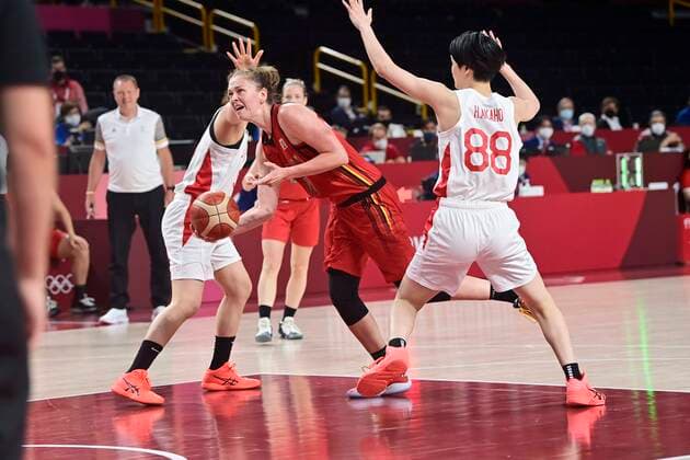 TOKYO, JAPAN - AUGUST 04 : Meesseman Emma (Bel) Basketball Team (Female) pictured during the Tokyo 2020 Summer Olympic Games, Olympische Spiele, Olympia, OS on August 4, 2021 in Tokyo, Japan, 04 08 2021 TOKYO 2020 : Jeux Olympiques - JO2020 - Tokyo - 04 08 2021 Photonews Panoramic 