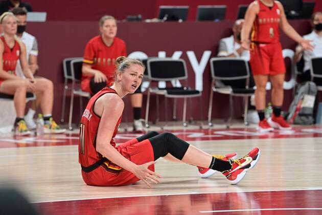 TOKYO, JAPAN - AUGUST 04 : Meesseman Emma (Bel) Basketball Team (Female) pictured during the Tokyo 2020 Summer Olympic Games, Olympische Spiele, Olympia, OS on August 4, 2021 in Tokyo, Japan, 04 08 2021 TOKYO 2020 : Jeux Olympiques - JO2020 - Tokyo - 04 08 2021 Photonews Panoramic 