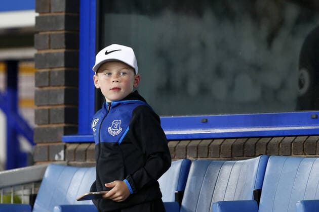 Mandatory Credit: Photo by Paul Greenwood BPI Shutterstock (9159370co) Kai Rooney in a corporate box at Everton ahead of kick-off Everton v Olympique Lyonnais, UEFA Europa League, Group E, Goodison Park, Everton, UK - 19 October 2017 Everton v Olympique Lyonnais, UEFA Europa League, Group E, Goodison Park, Everton, UK - 19 October 2017 Copyright: xPaulxGreenwood BPI Shutterstockx 9159370co