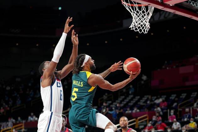 Tokyo 2020 in 2021, mens basketball, USA- Australia.
