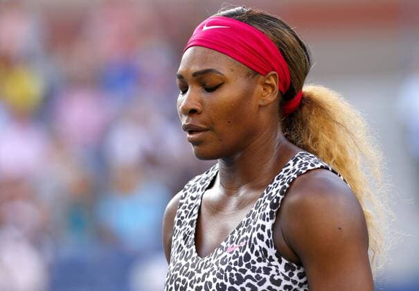 Mandatory Credit: Photo by Ella Ling Bpi Shutterstock (4101837bc) Serena Williams of USA in action during the Ladies Final at the US Open, 2014 US Open Tennis Championships 2014 Day Fourteen Flushing Meadows, New York, United States - 7 Sep 2014 Strictly Editorial Use Only - No Merchandising. US Open Tennis Championships 2014 Day Fourteen Flushing Meadows, New York, United States - 7 Sep 2014 Strictly Editorial Use Only - No Merchandising.  Copyright: xEllaxLing Bpi Shutterstockx 4101837bc