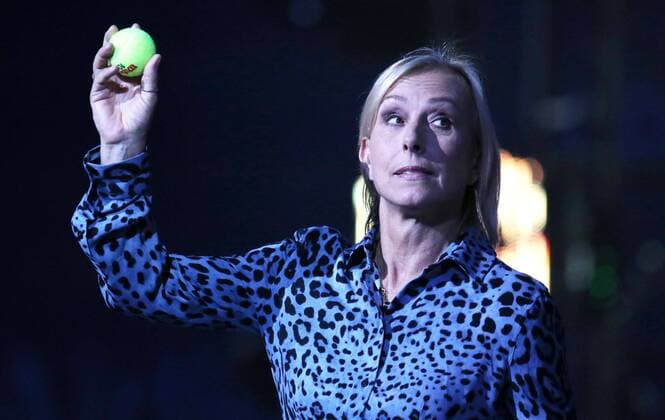 Mandatory Credit: Photo by BPI Shutterstock (4081506f) Martina Navratilova during Opening Ceremony US Open Tennis Championships 2014 Day One Flushing Meadows, New York, United States - 25 Aug 2014 Strictly Editorial Use Only - No Merchandising. US Open Tennis Championships 2014 Day One Flushing Meadows, New York, United States - 25 Aug 2014 Strictly Editorial Use Only - No Merchandising.  Copyright: xBPI Shutterstockx 4081506f