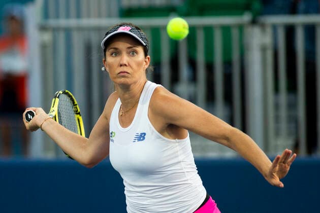 August 05, 2021: Danielle Collins (USA) defeated Sloane Stephens (USA) 36 64 63 in the second round of the Mubadala Silicon Valley Classic at San Jose State University in San Jose, California. TennisClix CSM San Jose USA - ZUMAc04_ 20210805_zaf_c04_485 Copyright: xMalxTaamx