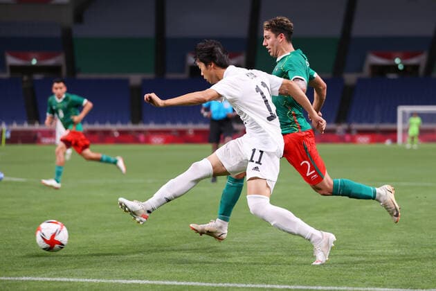 Kaoru Mitoma (JPN), AUGUST 6, 2021 - Football Soccer : Men s 3rd Place Match match between Mexico 3-1 Japan during the Tokyo 2020 Olympic Games, Olympische Spiele, Olympia, OS at the Saitama Stadium in Saitama, Japan. Noxthirdxpartyxsales  (166601403)