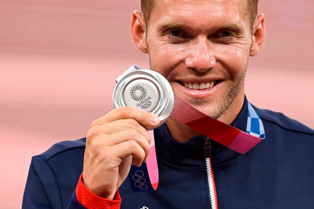 Kevin Mayer (Fra) - Medaille d argent Decathlon ATHLETISME : Jeux Olympiques - Tokyo 2020 - 06 08 2021 JBAutissier Panoramic 