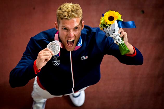 Sport Bilder des Tages Tokio 2020 im Jahr 2021, Rückblick: Olympische Highlights Kevin Mayer (Fra) - Medaille d argent Decathlon ATHLETISME : Jeux Olympiques - Tokyo 2020 - 06 08 2021 JBAutissier Panoramic 