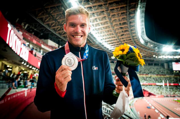 Kevin Mayer (Fra) - Medaille d argent Decathlon ATHLETISME : Jeux Olympiques - Tokyo 2020 - 06 08 2021 JBAutissier Panoramic 