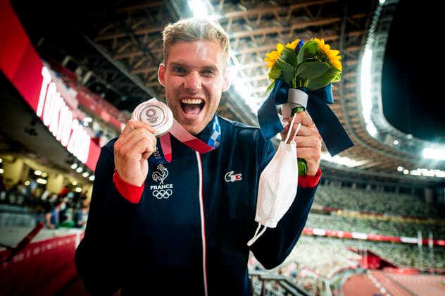 Kevin Mayer (Fra) - Medaille d argent Decathlon ATHLETISME : Jeux Olympiques - Tokyo 2020 - 06 08 2021 JBAutissier Panoramic 