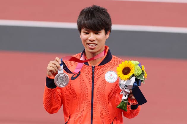 Koki Ikeda (JPN), AUGUST 6, 2021 - Athletics : Men s 20km Race Walk Medal Ceremony during the Tokyo 2020 Olympic Games, Olympische Spiele, Olympia, OS at the National Stadium in Tokyo, Japan. Noxthirdxpartyxsales  (166609704)