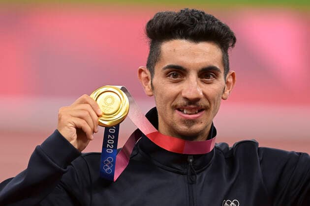 Massimo Stanio (Ita) - Medaille d Or 20km Marche messieurs ATHLETISME : Jeux Olympiques - Tokyo 2020 - 06 08 2021 JBAutissier Panoramic 