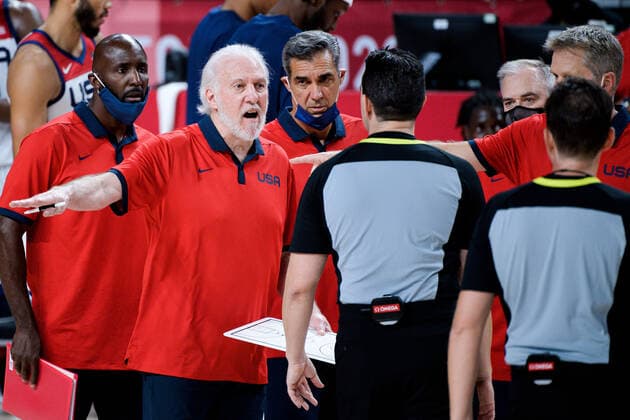 210807 Gregg Popovich, head coach of USA in the men s basketball final between France and USA match during day 15 of the Tokyo 2020 Olympic Games on August 7, 2021 in Tokyo Photo Johanna Lundberg BILDBYRAN kod JL JL0162 basketball basketball olympic games olympics os ol olympiska games olympics tokyo2020 tokyo 2020 tokyo os tokyo ol bbeng france usa france,  Copyright: JOHANNAxLUNDBERG BB210807JL014