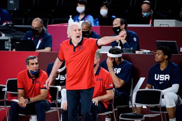 210807 Gregg Popovich, head coach of USA in the men s basketball final between France and USA match during day 15 of the Tokyo 2020 Olympic Games on August 7, 2021 in Tokyo Photo Johanna Lundberg BILDBYRAN kod JL JL0162 basketball basketball olympic games olympics os ol olympiska games olympics tokyo2020 tokyo 2020 tokyo os tokyo ol bbeng france usa france,  Copyright: JOHANNAxLUNDBERG BB210807JL037