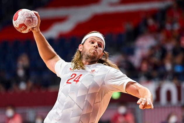 Mikkel Hansen (Den) HANDBALL : Finale France vs Danemark - Jeux Olympiques - Tokyo 2020 - 07 08 2021 JBAutissier Panoramic 