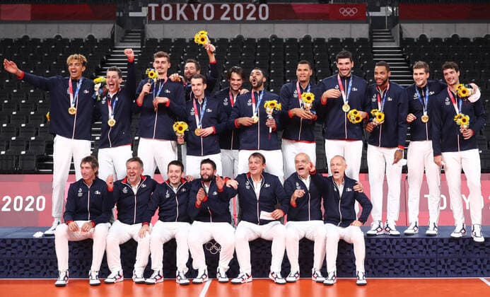 Tokyo 2020 in 2021, volleyball, men, award ceremony