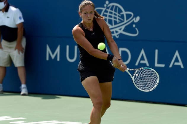 August 7, 2021, San Jose, California, USA: San Jose, California, U.S. - DARIA KASATKINA won her semi-final match today against Elise Mertens at the Mubadala Silicon Valley Classic. Kasatkina will advance to the finals on Sunday. San Jose USA - ZUMAw332 20210807_zap_w332_005 Copyright: xNealxWatersx