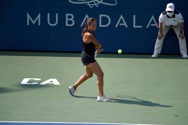 August 7, 2021, San Jose, California, USA: San Jose, California, U.S. - DARIA KASATKINA won her semi-final match today against Elise Mertens at the Mubadala Silicon Valley Classic. Kasatkina will advance to the finals on Sunday. San Jose USA - ZUMAw332 20210807_zap_w332_041 Copyright: xNealxWatersx