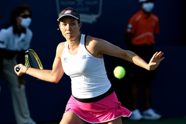 August 7, 2021, San Jose, California, USA: San Jose, California, U.S. - DANIELLE COLLINS advanced to the finals today beating her semi-final opponent Ana Konjuh at the Mubadala Silicon Valley Classic Saturday. San Jose USA - ZUMAw332 20210807_zap_w332_060 Copyright: xNealxWatersx
