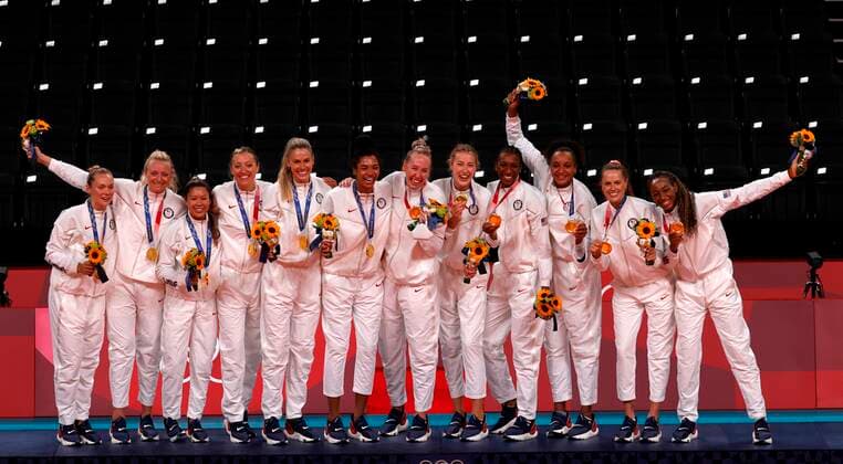 Tokyo 2020 in 2021, volleyball, womens, finals, award ceremony, USA wins gold