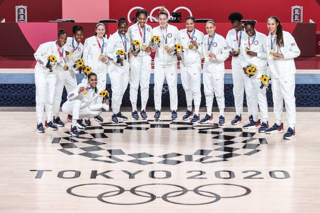 Tokyo 2020 in 2021, basketball, women, award ceremony