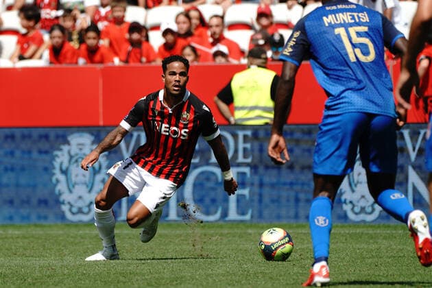 Justin Kluivert (OGC Nice) FOOTBALL : OGC Nice vs Reims - Ligue 1 Uber Eats - Nice - 08 08 2021 NorbertScanella PanoramiC 