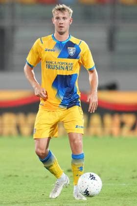 Frosinone, Italy : Lukas Klitten of Frosinone Calcio during the pre-season friendly match Frosinone Calcio and Benevento Calcio on August 07, 2021 in Frosinone, Italy. Photo by Fotoagenzia Copyright: xFOTOAGENZIAx