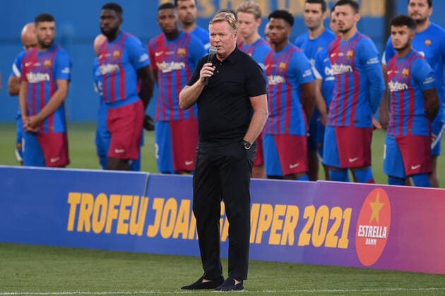 Fußball, Testspiel, FC Barcelona - Juventus Turin Db Barcellona (Spagna) 08 08 2021 - amichevole Barcellona-Juventus foto Daniele Buffa Image nella foto: Ronald Koeman 