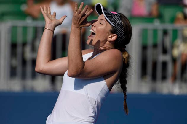 August 8, 2021, San Jose, California, USA: San Jose, California, U.S. - DANIELLE COLLINS beat her opponent Daria Kasatkina to take her second tournament win in a row at the 50th Anniversary Mubadala Silicon Valley Classic in San Jose on Sunday. San Jose USA - ZUMAw332 20210808_zap_w332_012 Copyright: xNealxWatersx
