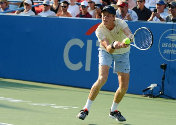 August 8, 2021, Washington, D.C, U.S: JANNIK SINNER of Italy in the final of the Citi Open tennis tournament in Washington D.C. Washington U.S. - ZUMAl132 20210808_zap_l132_008 Copyright: xChristopherxLevyx