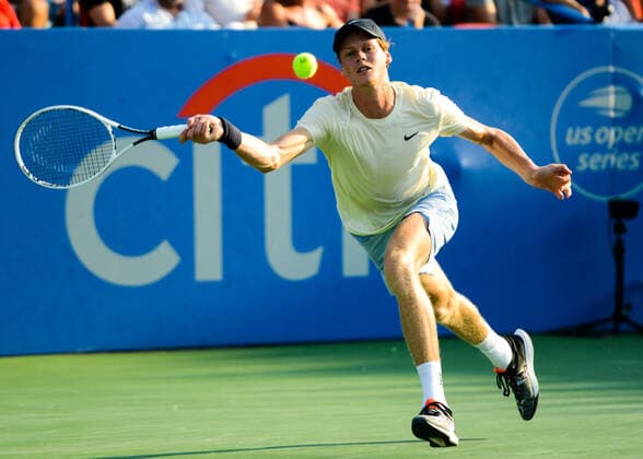 August 8, 2021, Washington, D.C, U.S: JANNIK SINNER of Italy in the final of the Citi Open tennis tournament in Washington D.C. Washington U.S. - ZUMAl132 20210808_zap_l132_012 Copyright: xChristopherxLevyx