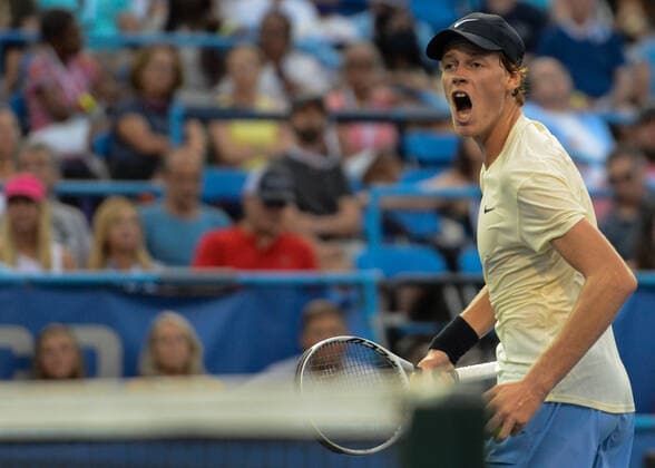 August 8, 2021, Washington, D.C, U.S: JANNIK SINNER of Italy in the final of the Citi Open tennis tournament in Washington D.C. Washington U.S. - ZUMAl132 20210808_zap_l132_013 Copyright: xChristopherxLevyx