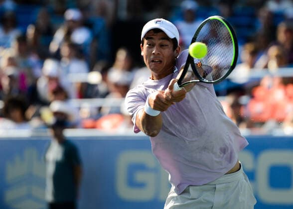August 8, 2021, Washington, D.C, U.S: MACKENZIE MCDONALD of the United States in the final of the Citi Open tennis tournament in Washington D.C. Washington U.S. - ZUMAl132 20210808_zap_l132_024 Copyright: xChristopherxLevyx