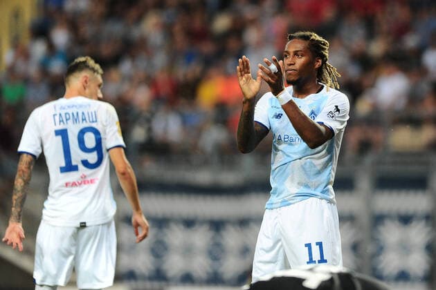Zaporizhzhia, Ukraine - August 7, 2021: Gerson Rodrigues. The football match of UPL championship FC Zorya Luhansk vs FC Dinamo Kyiv Copyright: xVitaliixKliuievx