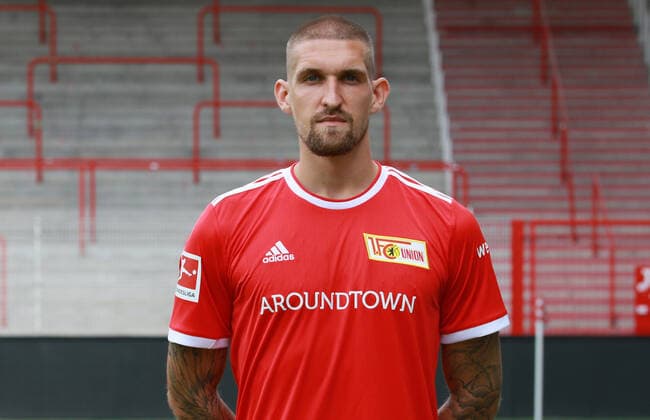 Robert Andrich Sport Football Bundesliga Men DFL Porträttermin Saison 2021 2022 08 2021 1 FC Union Berlin FCU squad, introduction, presentation, press appointment, portrait portrait