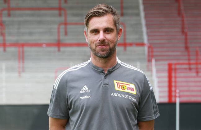 Co Trainer Sebastian Bönig Sport Football Soccer Bundesliga Men DFL Porträttermin Season 2021 2022 08 2021 1 FC Union Berlin FCU Squad, Presentation, Presentation, Press Event, Portrait Portrait