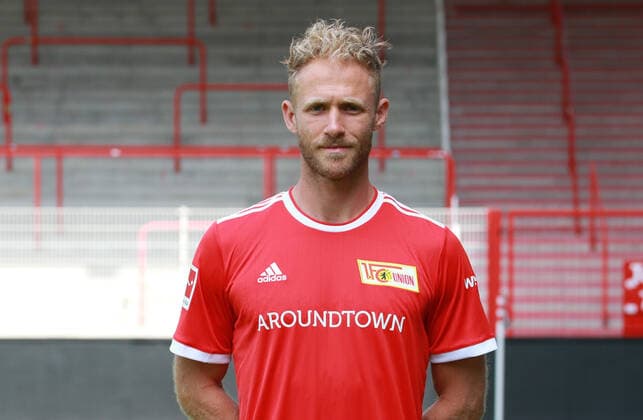 Sebastian Griesbeck Sport Football Soccer Bundesliga Men DFL Porträttermin Season 2021 2022 08 2021 1 FC Union Berlin FCU Squad, Presentation, Presentation, Press Event, Portrait Portrait