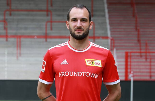Levin Öztunali Sport Football Soccer Bundesliga Men DFL Porträttermin Season 2021 2022 08 2021 1 FC Union Berlin FCU squad, introduction, presentation, press event, portrait portrait