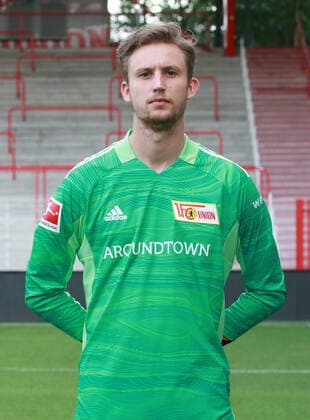 Torwart Frederik Rönnow Fußball Fussball Bundesliga Herren DFL Porträttermin Saison 2021 2022 08.2021 1.FC Union Berlin FCU Kader, Vorstellung, Präsentation, Pressetermin, Portrait Porträt *** Goalkeeper Frederik Rönnow Sports Football Soccer Bundesliga Men DFL Porträttermin Season 2021 2022 08 2021 1 FC Union Berlin FCU squad, presentation, presentation, press event, portrait portrait