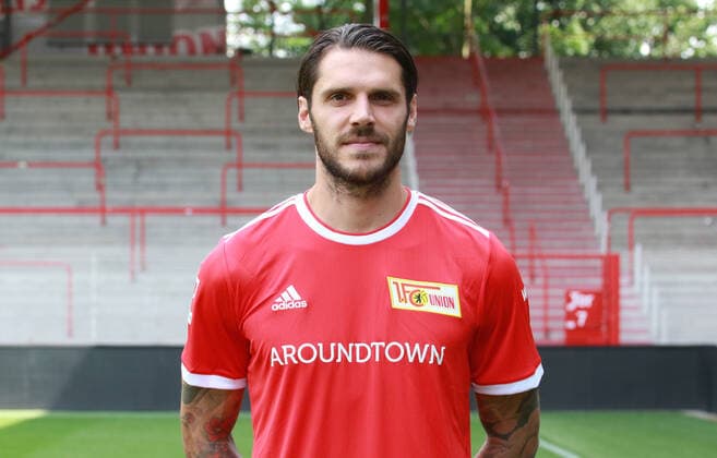 Christopher Trimmel Sport Football Soccer Bundesliga Men DFL Porträttermin Saison 2021 2022 08 2021 1 FC Union Berlin FCU squad, introduction, presentation, press appointment, portrait portrait
