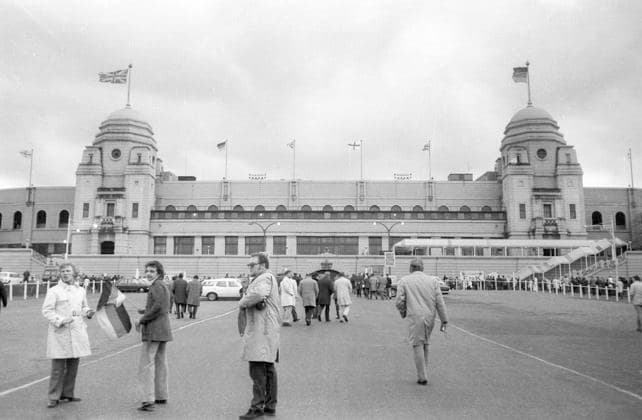 European Championship 1972 Quarterfinal First leg England Germany 1 3 29 04 1972 at Wembley Exterior view Wembley Stadium in London before the match HM