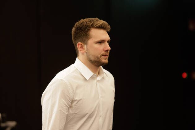 August 10, 2021, Ljubljana, Slovenia: Luka Doncic arrives at a press conference, PK, Pressekonferenz after signing a 5-year extension contract with Mavericks..Slovenian NBA, Basketball Herren, USA star Luka Doncic signed a five-year 207-million-dollar contract extension with the Dallas Mavericks on Tuesday after Mavericks owner Mark Cuban, head coach Jason Kidd, general manager Nico Harrison and advisor Dirk Nowitzki arrived in Slovenia to formalize the deal. Ljubljana Slovenia - ZUMAs197 0129046337st Copyright: xLukaxDakskoblerx