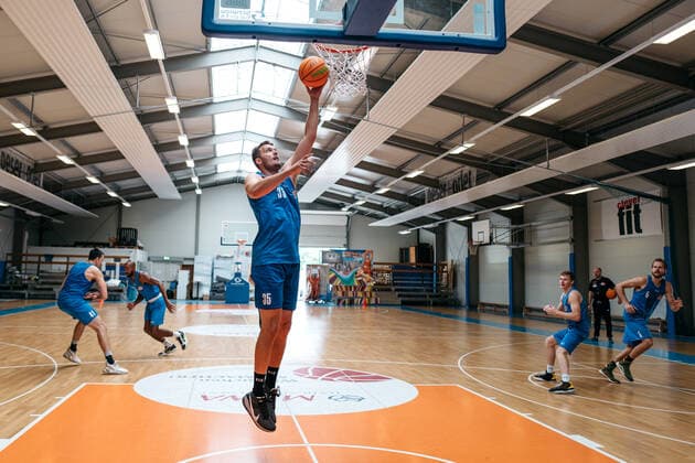 Training Medipolis SC Jena BARMER 2 Basketball Bundesliga ProA season 2021 2022 on 11 8 2021 Stephan Haukohl Jena at the basket Sparkassen Arena Jena training hall