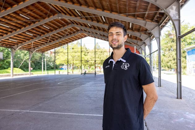Basketball 2 Bundesliga 2021 2022 11 08 21 Mateo Seric Tigers Tuebingen training start, 17 Tigers Tuebingen training start, Tuebingen, 11 08 2021 Tuebingen. Copyright: xDennisxDuddek xEibnerxPressefotox EP_DDK