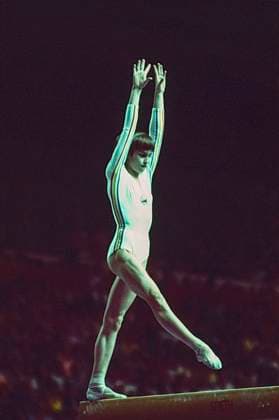 Gymnastics Nadia Comanici Nadia Comaneci (ROM) performs on the balance beam at the 1976 Olympic Summer Games, Montreal, Canada Montreal Quebec Canada Copyright: xDUOMO PCNx GY0116_071425