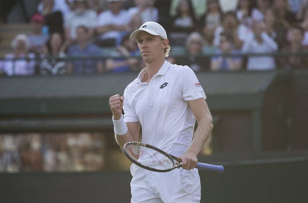 Mandatory Credit: Photo by Mike Frey BPI Shutterstock (4896933be) Kevin Anderson of South Africa celebrates at the Championships Wimbledon Wimbledon Championships 2015 Day Seven All England Lawn Tennis & Croquet Club, Church Rd, London, United Kingdom - 6 Jul 2015 Editorial use only. No merchandising. Wimbledon Championships 2015 Day Seven All England Lawn Tennis & Croquet Club, Church Rd, London, United Kingdom - 6 Jul 2015 Editorial use only. No merchandising.  Copyright: xMikexFrey BPI Shutterstockx 4896933be