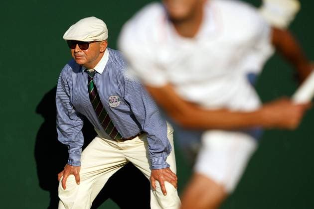 Mandatory Credit: Photo by Ben Queenborough BPI Shutterstock (4889730ew) Atmosphere - Linesman Wimbledon Championships 2015 Day Two All England Lawn Tennis & Croquet Club, Church Rd, London, United Kingdom - 30 Jun 2015 Editorial use only. No merchandising. Wimbledon Championships 2015 Day Two All England Lawn Tennis & Croquet Club, Church Rd, London, United Kingdom - 30 Jun 2015 Editorial use only. No merchandising.  Copyright: xBenxQueenborough BPI Shutterstockx 4889730ew