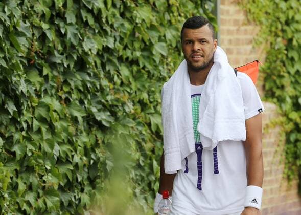 Mandatory Credit: Photo by BPI Shutterstock (4885354p) Jo-Wilfried Tsonga leaving the practice courts at Wimbledon Wimbledon Championships 2015 Sunday Practice All England Lawn Tennis & Croquet Club, Church Rd, London, United Kingdom - 28 Jun 2015 Editorial use only. No merchandising. Wimbledon Championships 2015 Sunday Practice All England Lawn Tennis & Croquet Club, Church Rd, London, United Kingdom - 28 Jun 2015 Editorial use only. No merchandising.  Copyright: xBPI Shutterstockx 4885354p